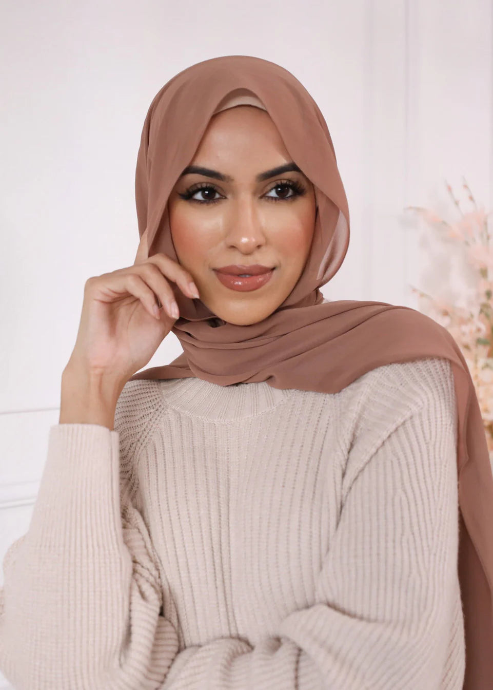 Premium Jersey Hijab - Light Mink
